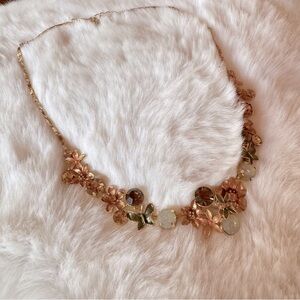 Gold Spring Floral Dainty Necklace
